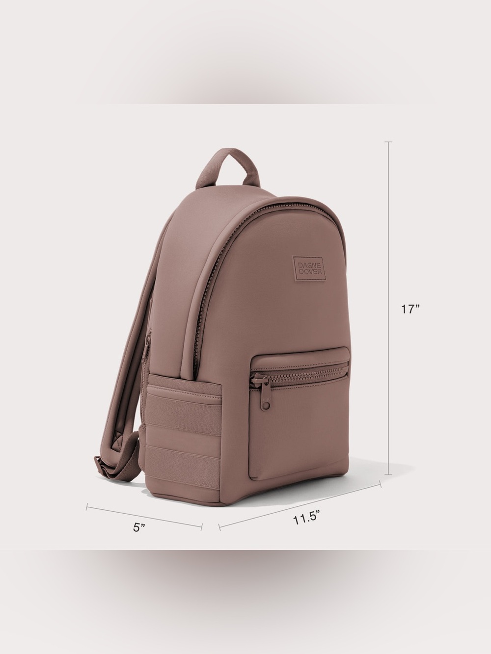 NWOT Dagne Dover Dakota Medium Backpack Heather Gray Neoprene Laptop Travel Bag - Picture 13 of 16